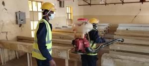 جامعة السودان والدفاع المدني يطلقان حملة كبرى لتعقيم الجامعة استعداداً للامتحانات